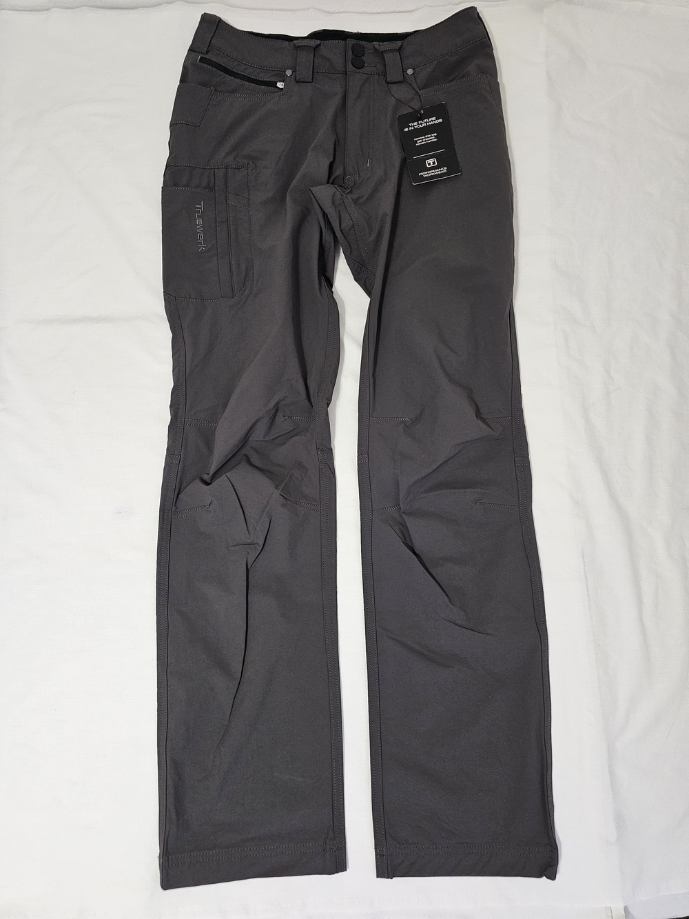 Truewerk T1 Performance Work Pants Gray 30x34 Stretch Utility Workwear Tactical